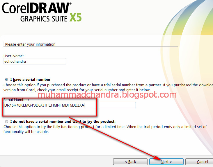 cara mendapatkan serial number corel draw x7 key